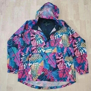 Lauren James packable jacket multi color size small
